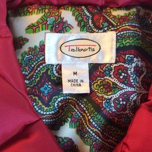 Talbots Quilted Valentine's  Vest